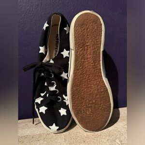 Superga sneakers, black with white stars